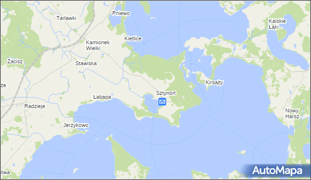 mapa Sztynort, Sztynort na mapie Targeo