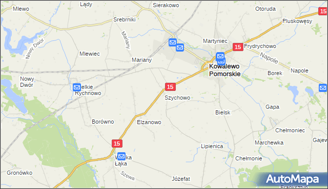 mapa Szychowo, Szychowo na mapie Targeo