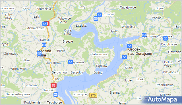 mapa Tabaszowa, Tabaszowa na mapie Targeo