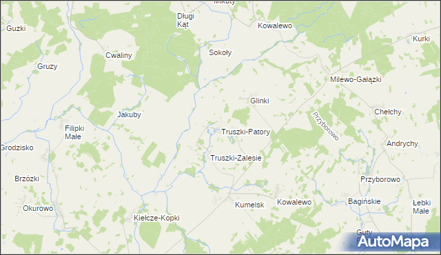 mapa Truszki-Patory, Truszki-Patory na mapie Targeo