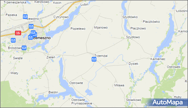 mapa Trzemżal, Trzemżal na mapie Targeo