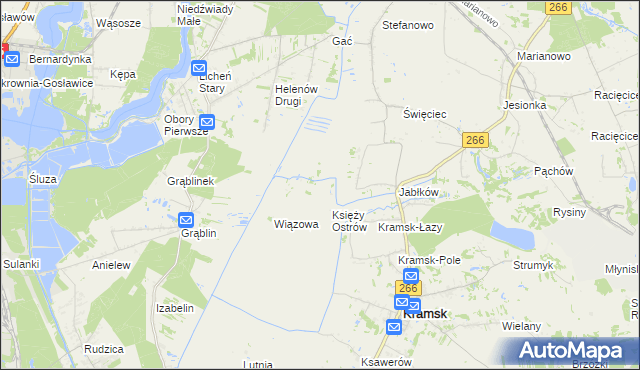 mapa Trzy Borki, Trzy Borki na mapie Targeo