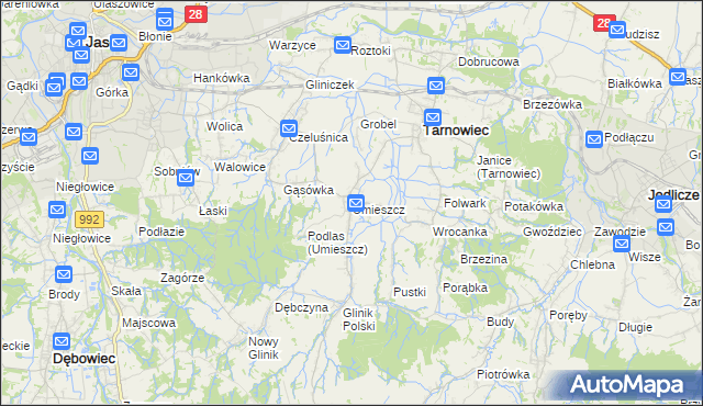 mapa Umieszcz, Umieszcz na mapie Targeo