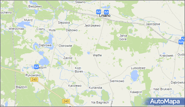 mapa Wętfie, Wętfie na mapie Targeo