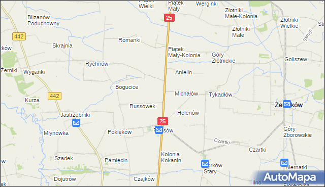 mapa Witoldów gmina Żelazków, Witoldów gmina Żelazków na mapie Targeo