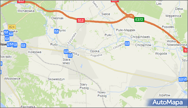 mapa Witowice gmina Końskowola, Witowice gmina Końskowola na mapie Targeo