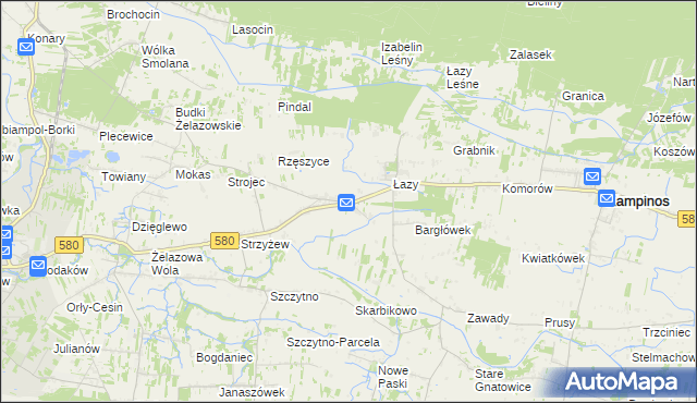 mapa Wola Pasikońska, Wola Pasikońska na mapie Targeo