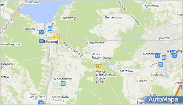 mapa Wólka Radzymińska, Wólka Radzymińska na mapie Targeo