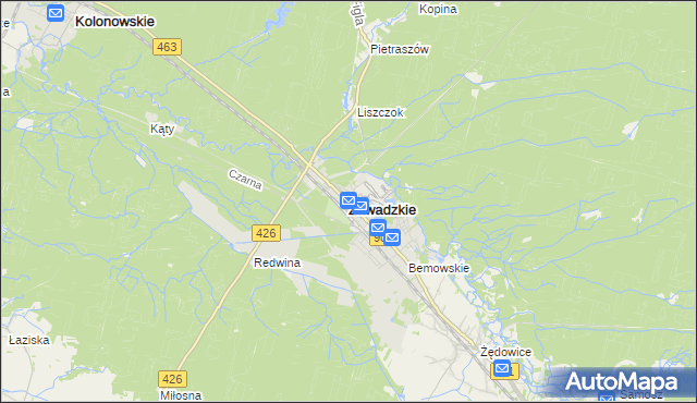 mapa Zawadzkie, Zawadzkie na mapie Targeo