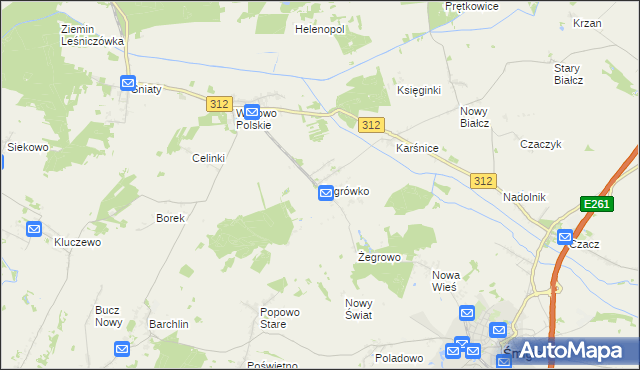 mapa Żegrówko, Żegrówko na mapie Targeo