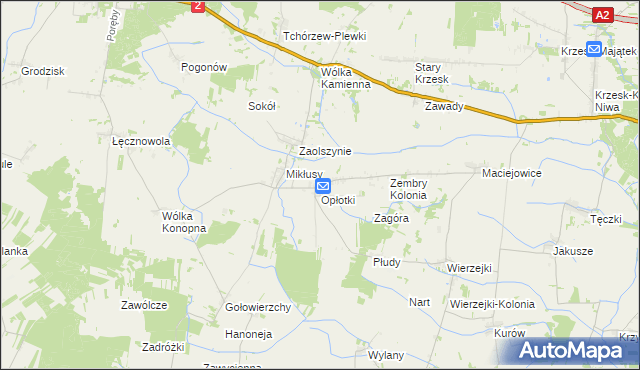 mapa Zembry, Zembry na mapie Targeo