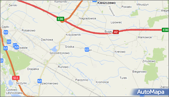 mapa Zimin, Zimin na mapie Targeo