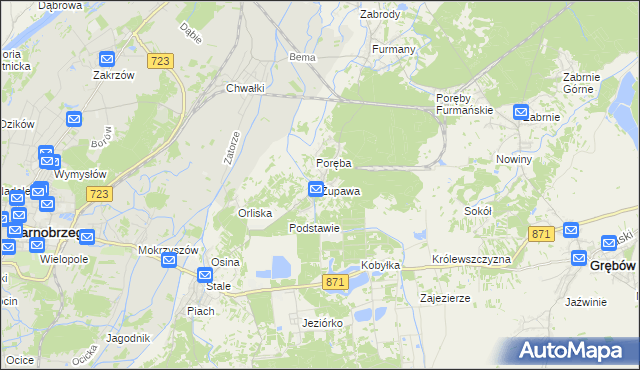 mapa Żupawa, Żupawa na mapie Targeo