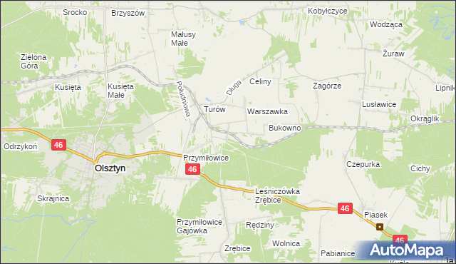 mapa Przymiłowice-Podgrabie, Przymiłowice-Podgrabie na mapie Targeo