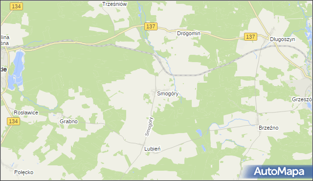 mapa Smogóry, Smogóry na mapie Targeo