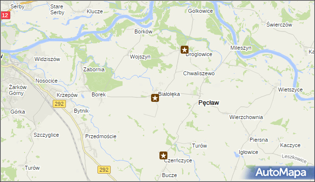 mapa Białołęka, Białołęka na mapie Targeo