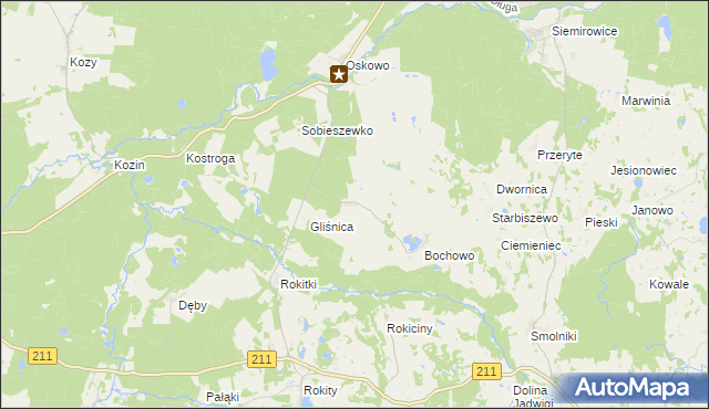 mapa Bochówko, Bochówko na mapie Targeo