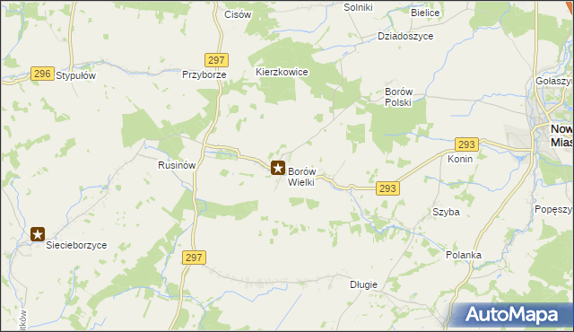mapa Borów Wielki, Borów Wielki na mapie Targeo
