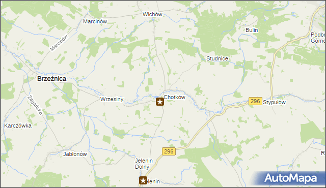 mapa Chotków, Chotków na mapie Targeo