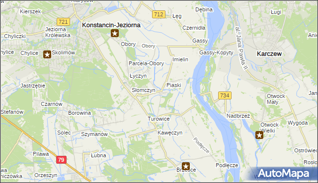 mapa Cieciszew, Cieciszew na mapie Targeo