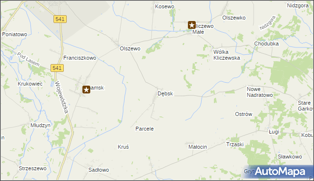 mapa Dębsk gmina Żuromin, Dębsk gmina Żuromin na mapie Targeo