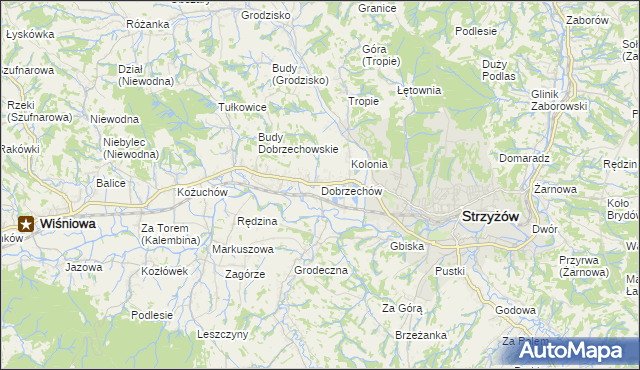 mapa Dobrzechów, Dobrzechów na mapie Targeo