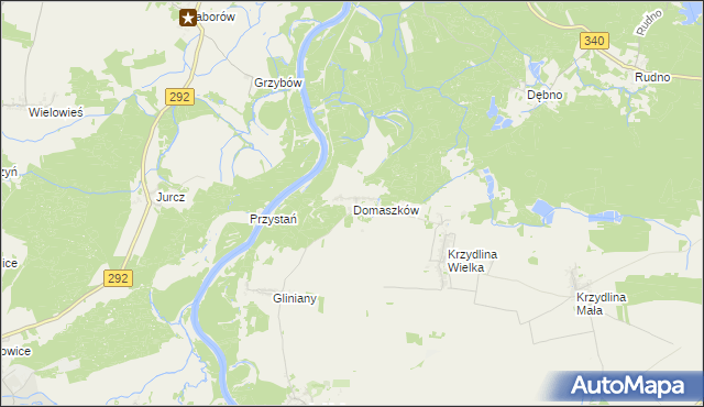 mapa Domaszków gmina Wołów, Domaszków gmina Wołów na mapie Targeo