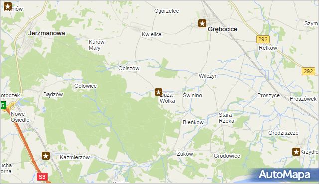 mapa Duża Wólka, Duża Wólka na mapie Targeo