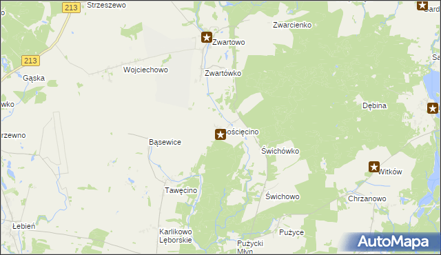 mapa Gościęcino, Gościęcino na mapie Targeo