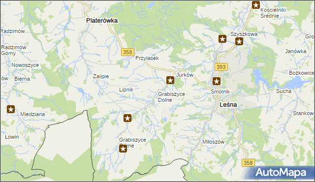 mapa Grabiszyce Dolne, Grabiszyce Dolne na mapie Targeo