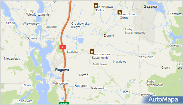 mapa Grochowiska Szlacheckie, Grochowiska Szlacheckie na mapie Targeo