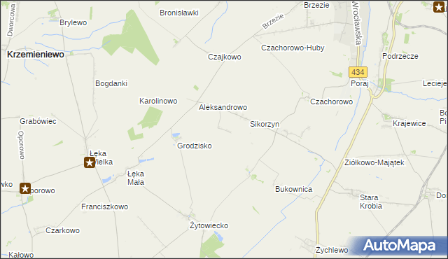 mapa Huby Pijanowskie, Huby Pijanowskie na mapie Targeo