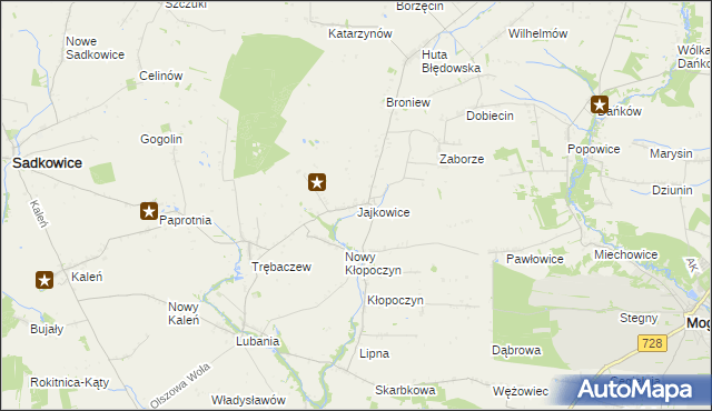 mapa Jajkowice, Jajkowice na mapie Targeo