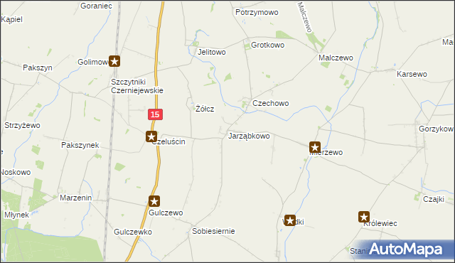 mapa Jarząbkowo, Jarząbkowo na mapie Targeo