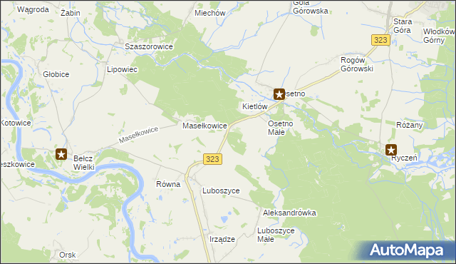 mapa Kietlów, Kietlów na mapie Targeo