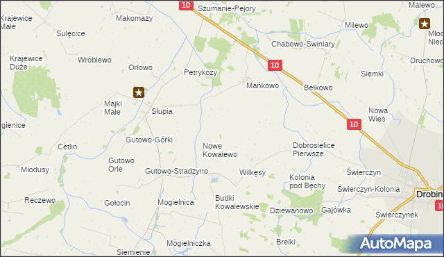 mapa Kosmaczewo, Kosmaczewo na mapie Targeo