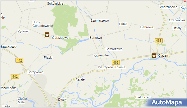 mapa Ksawerów gmina Pyzdry, Ksawerów gmina Pyzdry na mapie Targeo