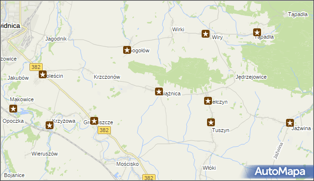 mapa Książnica, Książnica na mapie Targeo