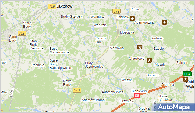 mapa Kuklówka Zarzeczna, Kuklówka Zarzeczna na mapie Targeo