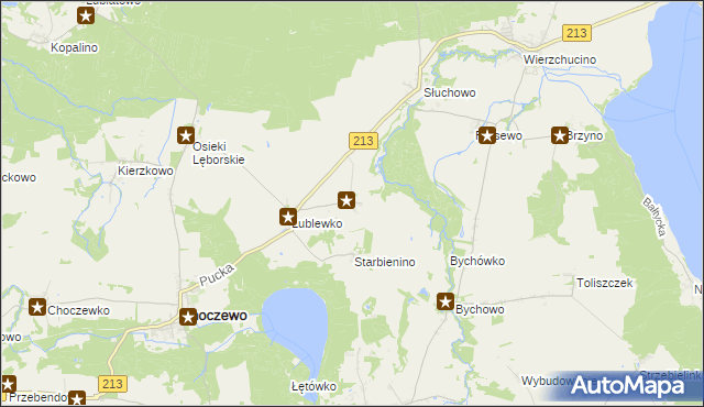 mapa Lublewo Lęborskie, Lublewo Lęborskie na mapie Targeo