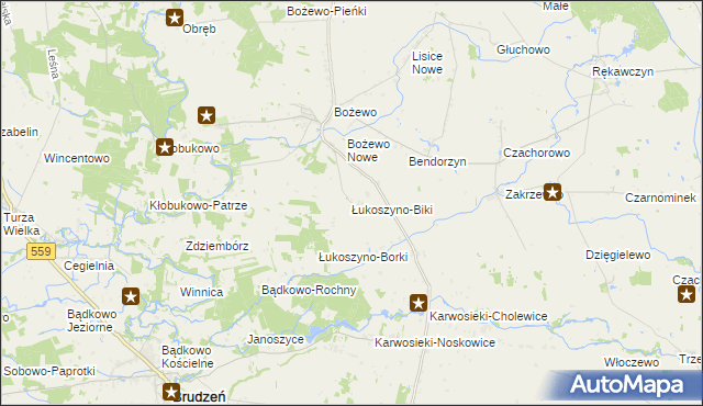 mapa Łukoszyno-Biki, Łukoszyno-Biki na mapie Targeo