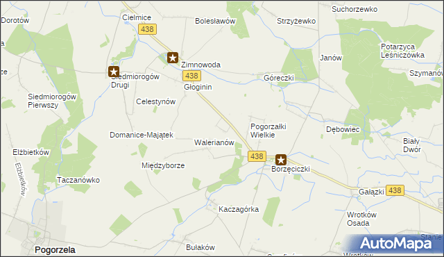 mapa Maksymilianów gmina Borek Wielkopolski, Maksymilianów gmina Borek Wielkopolski na mapie Targeo
