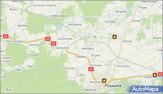 mapa Mariówka, Mariówka na mapie Targeo