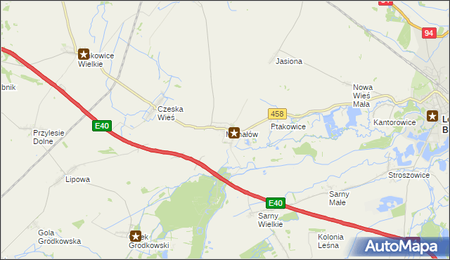 mapa Michałów gmina Olszanka, Michałów gmina Olszanka na mapie Targeo