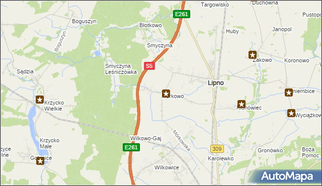 mapa Mórkowo, Mórkowo na mapie Targeo