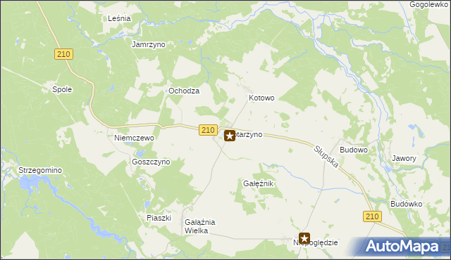 mapa Motarzyno, Motarzyno na mapie Targeo