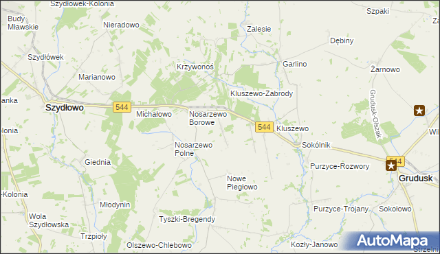 mapa Nowe Nosarzewo, Nowe Nosarzewo na mapie Targeo