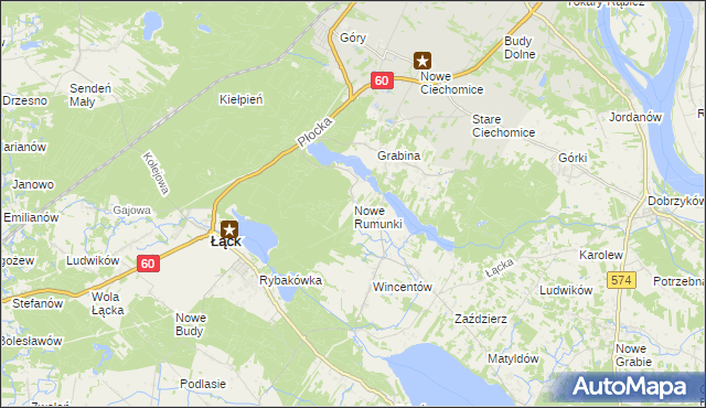 mapa Nowe Rumunki, Nowe Rumunki na mapie Targeo