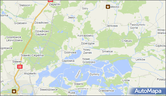 mapa Nowy Zamek, Nowy Zamek na mapie Targeo