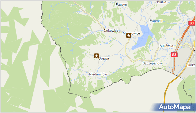 mapa Opawa, Opawa na mapie Targeo